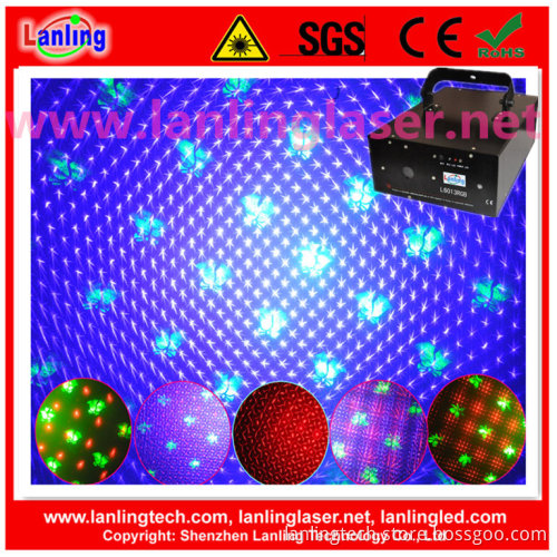 Rbg Fireworks Twinkling and Green 8 Gobo Patterns Laser Light
